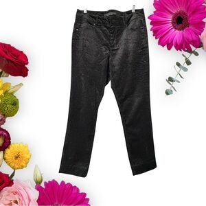 Liverpool Jeans Company Black Velvet Textured Trousers